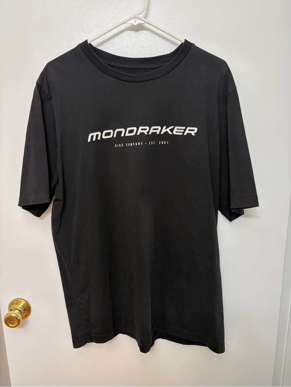Men's Black Mondraker Race Team  Dh Logo Crewneck Tee